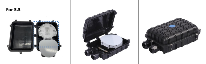 Распределительная коробка оптического волокна 12/48core ABS + ПК поляка-moungting IP68