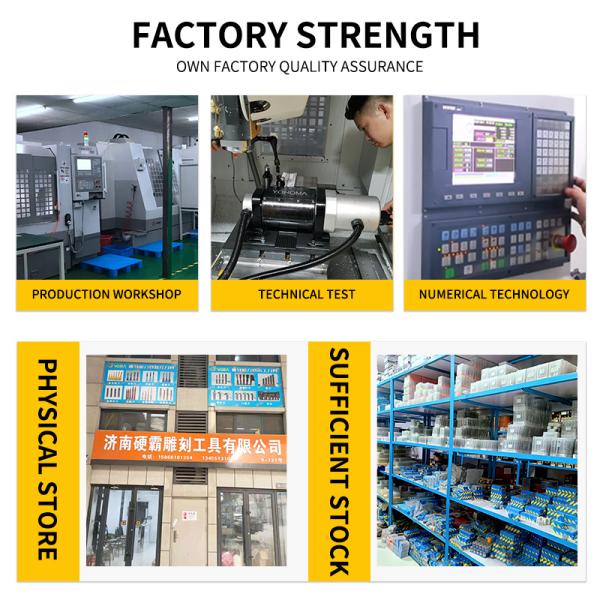 YingBa Alta calidad de revestimiento de PCB cortador de fresado carburo sólido fondo plano de maíz dientes de extremo de molino herramientas de corte de madera Cnc Router Bits