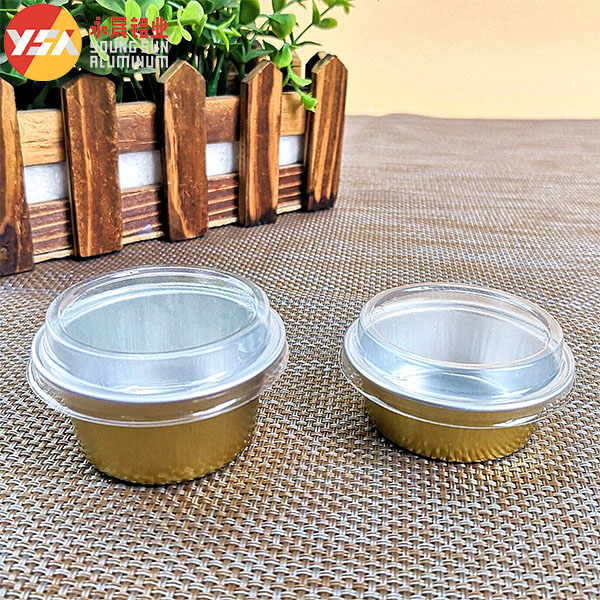 15/25/35МЛ Запечатываемая одноразовая кубка из алюминиевой фольги с пластиковыми крышками