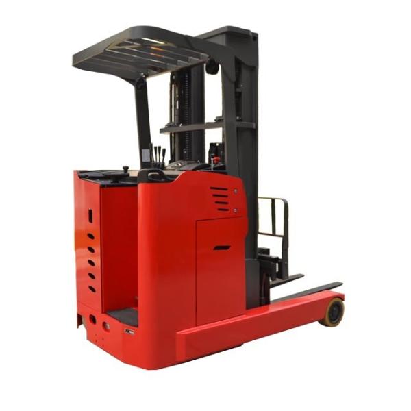 Stand Up Electric Reach Truck With EPS PU Tire AC Motor Wireless Camera