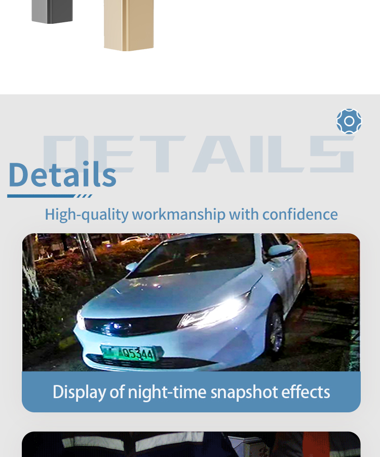 Automatic License Plate Recognition Turnstiles Indoor / Outdoor Parking Lot Security Cameras