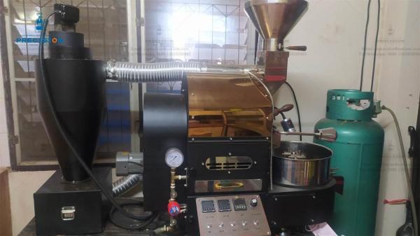 Coffee Bean Roasting Machine With Adjustable Drum Speed Hot Air Cycle