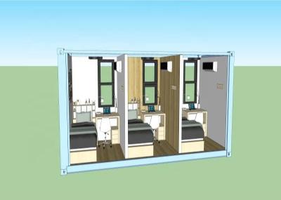 Chambre modulaire à la maison de récipient d'expédition de salon de 20 pi