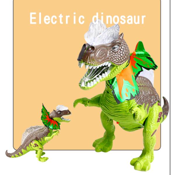 Educational Walking Dinosaur T - Rex Children's Play Toys W / Flapping Wings Sound Lights