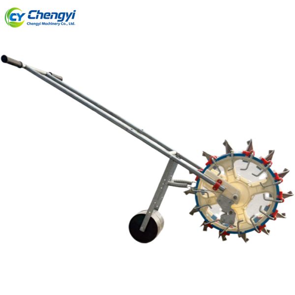 Iron Manual Seeder Machine Push Planter Efficient Seed Sowing Equipment for Agriculture