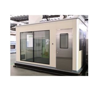 Fireproof Sandwich Panels Softwall Clean Booth with Steel Airtight Door and Aluminum Profile Corner Treatment