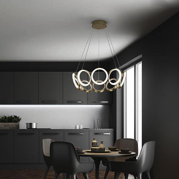 Oros LED Chandelier luxury design chandelier rings living room decoration led ceiling chandelier(WH-MI-219)