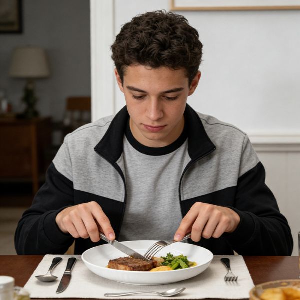 Shatterproof Stone-Textured Deep Dinner Plate