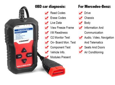 Konnwei KW360  Mercedes OBD2 Full System Car Scanner for trasmission