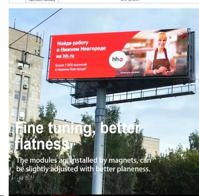 OEM Commercial LED Display , 3906 Dots/sqm led screen for outdoor advertising