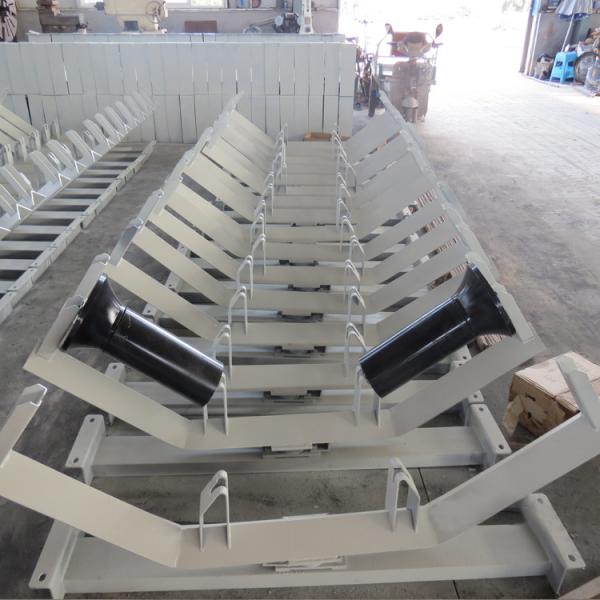 Self Aligning Conveyor Idler Bracket Steel Support Frame For Belt Systems