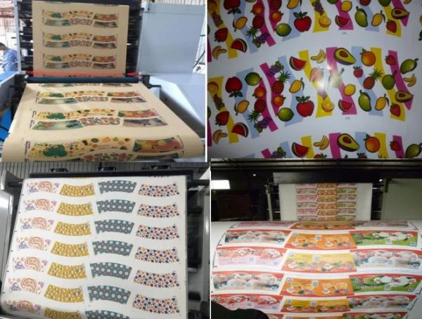 1color Roll Paper Sticker Label Flexo Printing Machine Use IR Dryer And  Ink Solvent