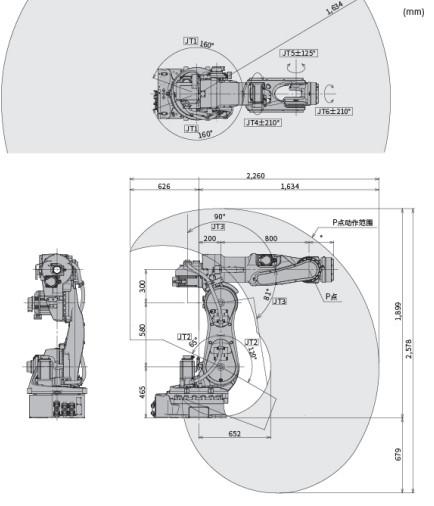 Robotic Arm Industrial BX100S Collaborative Robot Arm  Welding