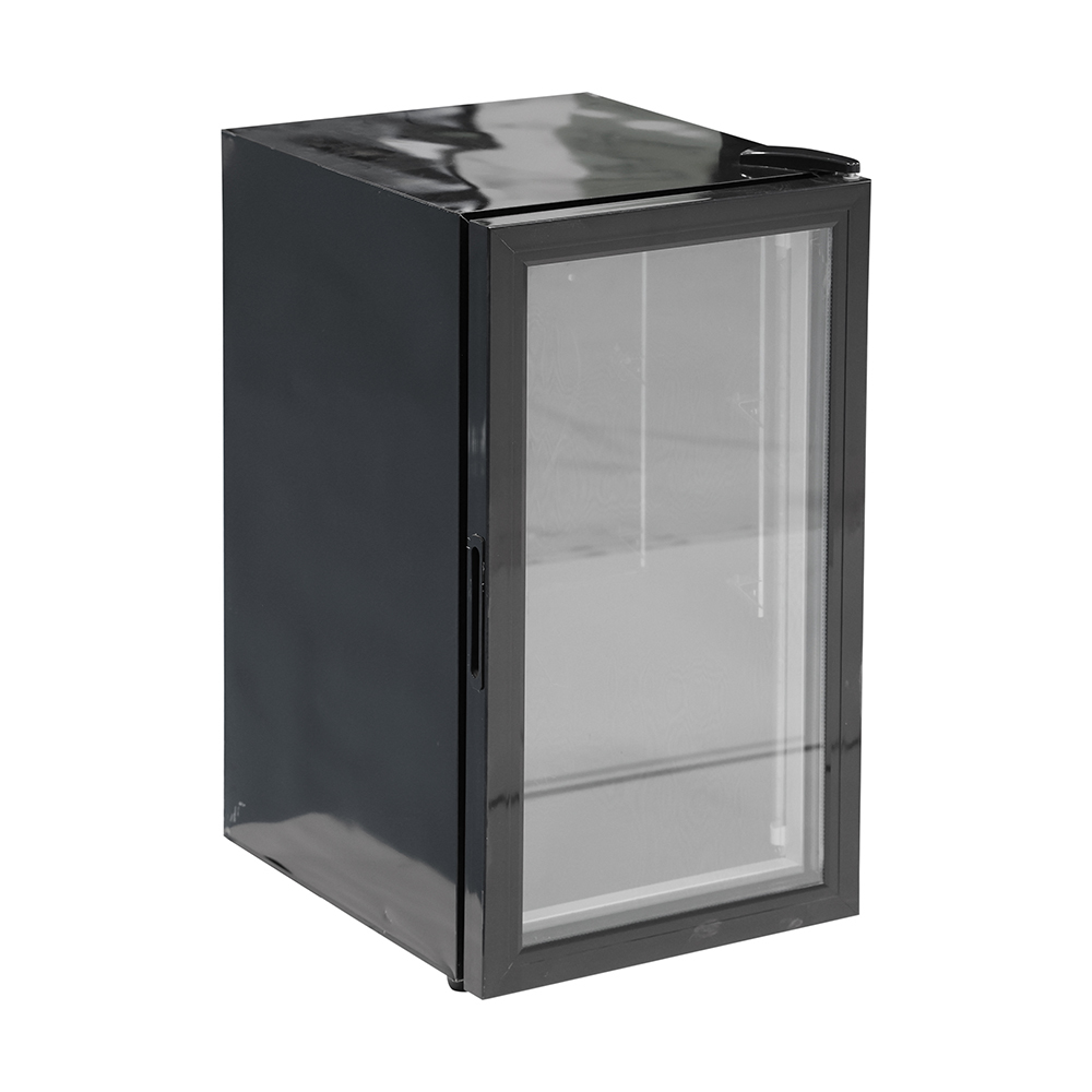 R290a Glass Door Refrigerator 220V - 240V 90L Standing Display Fridge