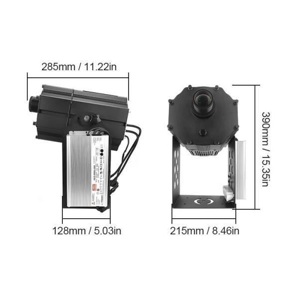 High Power Building Wall HD Advertising Rotary Projection Lamp 300W 600W Outdoor Laser Logo Projector