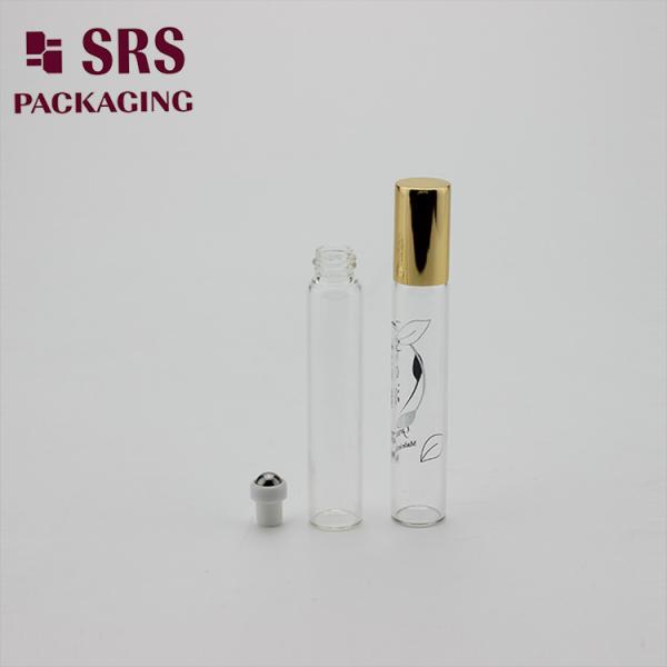 BLP-8ML roller ball glass pefume empty bottle with aluminum cap