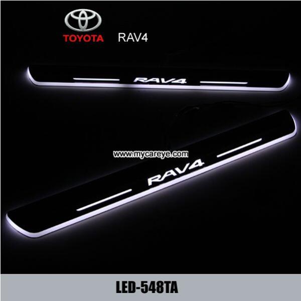 Toyota RAV4 car door welcome lights LED Moving Door sill Scuff for sale