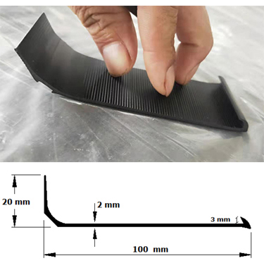 30mmx3.2mm PVC Vinyl Capping Strips y Cove Former para soluciones profesionales de pisos