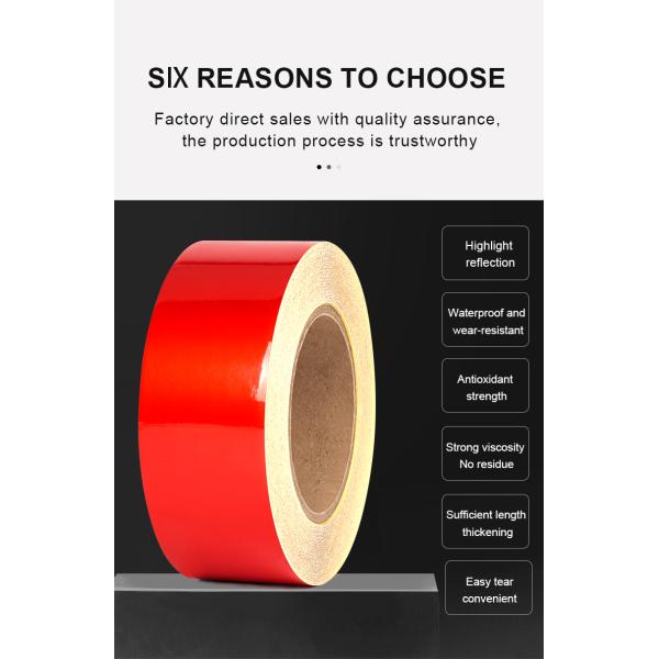 Reflective Tape Outdoor Waterproof Warning Reflector Tape Night Safety Stickers Reflective Tape For Trailer Vehicle Clothing