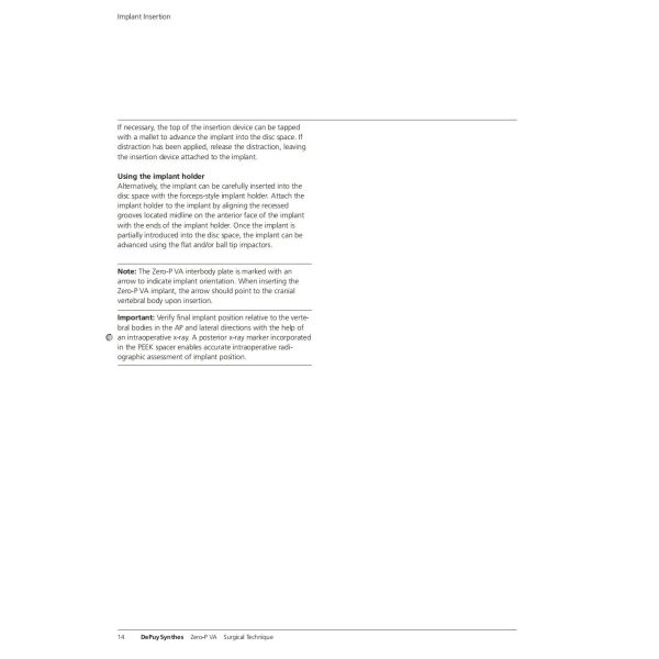 Sterilization 2 Screws Zero Profile Cage Anterior Cervical Cage Stand Alone CE Spinal Surgery