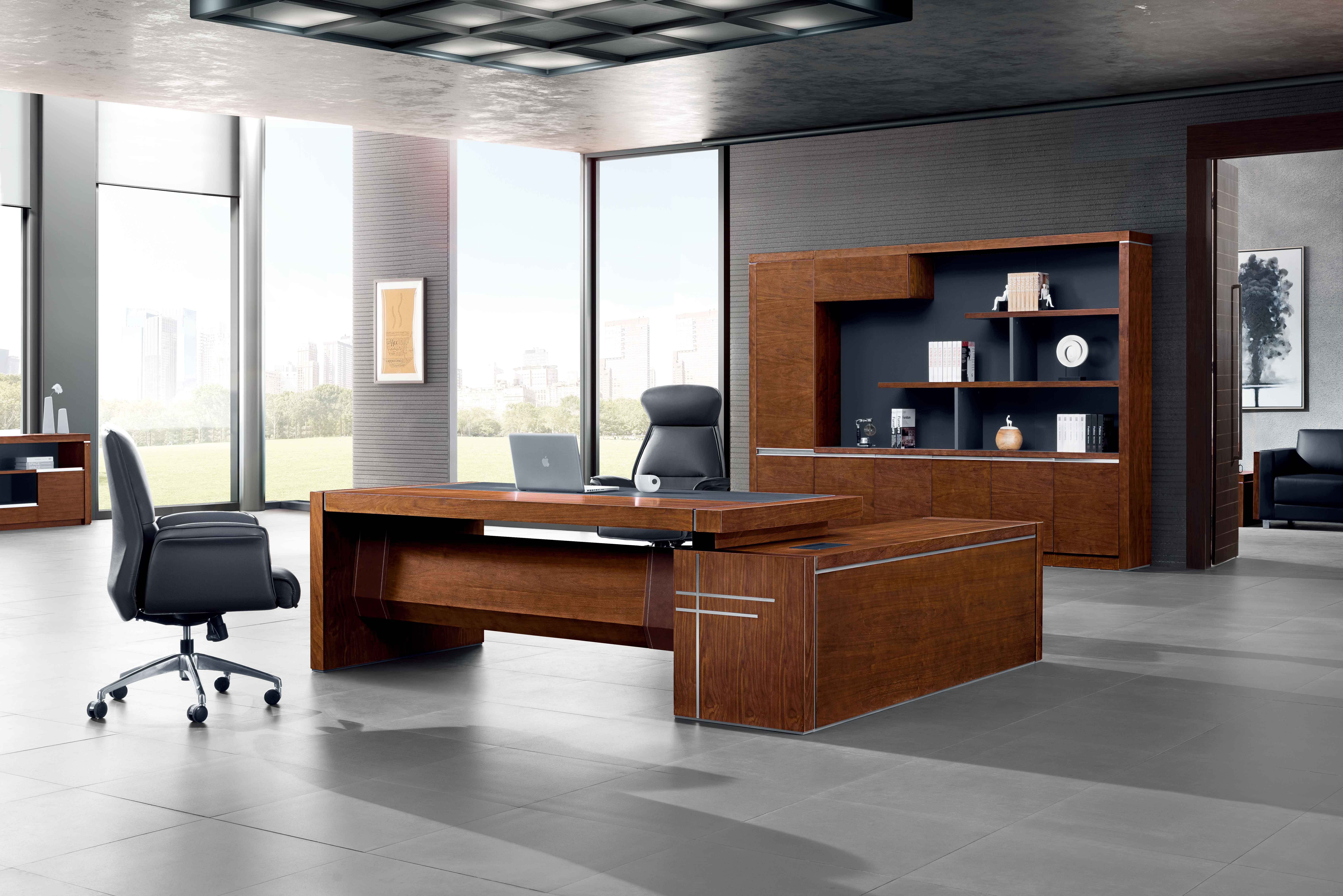 шкаф Bookcase офиса 3400*400*2200mm с v форменной ручкой