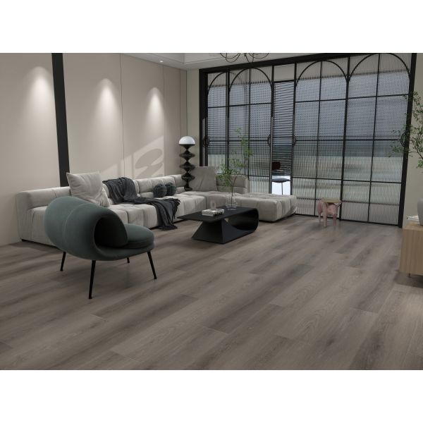Dark Brown Spc Vinyl Flooring Milos Oak Stylish Design For Living Room