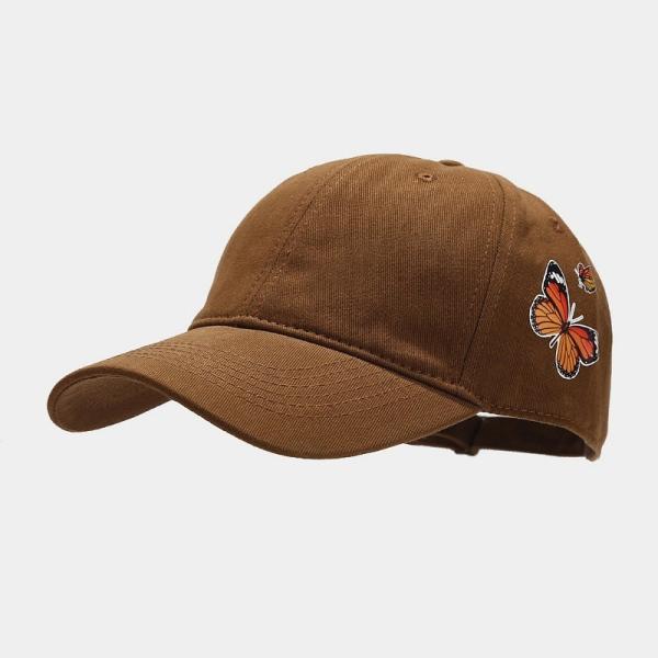 New Fashion Butterfly Pattern Curved Brim Baseball Cap For Outdoor
