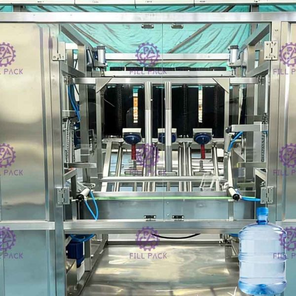 Fully Automatic Industrial Bottle Washing Machine NWXT-4 SUS 304 Pre Wash Gallon Barrel Cleaning Machine