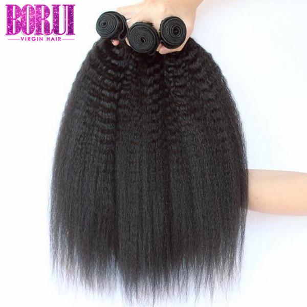 Virgin Malaysian Hair Bundles , Unprocessed Kinky Straight Hair Extension