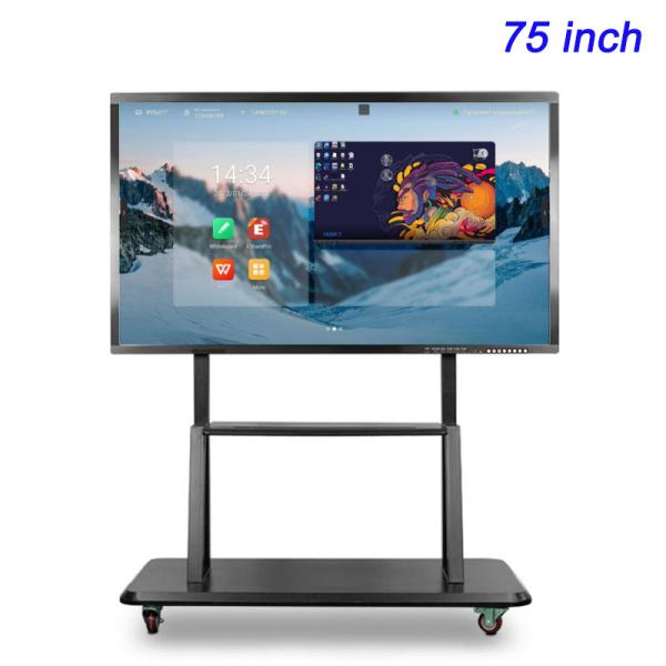 Teaching  75 Inch Interactive Flat Panel Multimedia Touch Screen Board