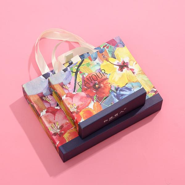 Pink Silk Scarf Jewelry Gift Boxes Bulk Rectangle Hand Cosmetics Box