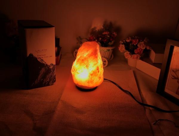Large Himalayan Salt Lamp Organic Material , Pink Crystal Salt Rock Lamp Night Light