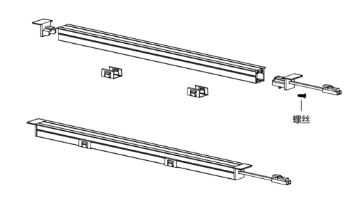 A2Q05 Recessed Cut-to-Length Strip Light Suitable for Home Decorative Lighting PC Aluminum Alloy SMD2219 Beads DC12V/24V 5W/7.5W