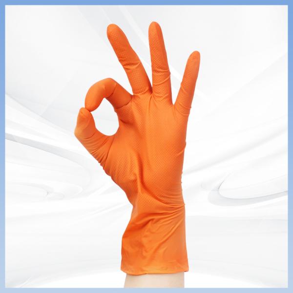 Anti Slip Disposable Nitrile Gloves Heavy Duty 7Mil 8Mil Nitrile Gloves