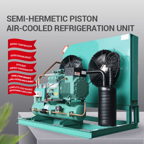 New Energy Saving 1-50HP Semi-Hermetic Piston Compressors for Cold Storage Condensing Units Core Gear 380V-440V/3Ph/50-60Hz