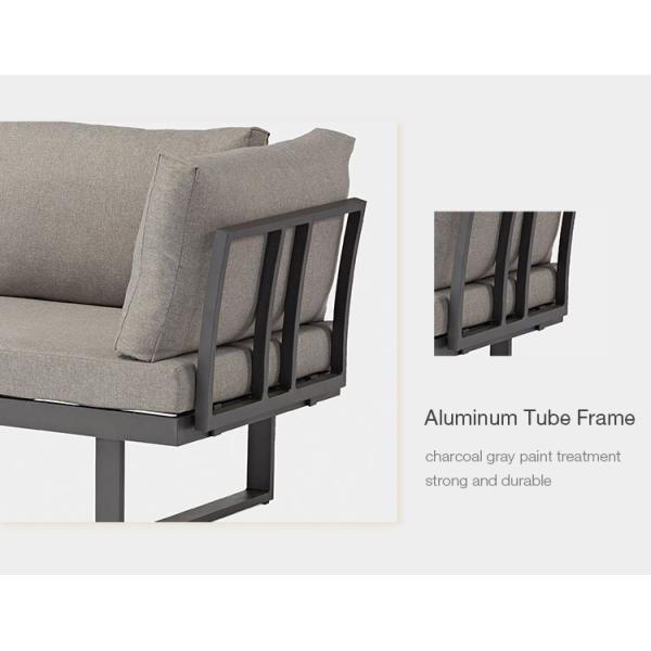 Modern Design Outdoor Garden Furniture Metal Aluminum Lounge Set for Patio Sofa