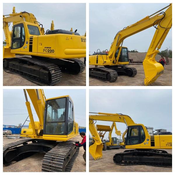 Used Komatsu PC220-6 Crawler Excavator Strong Digging Force Good Condition