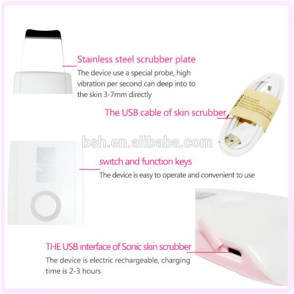 Japan Hot Sale Home Ultrasonic Skin Scrubber Machine BF1208