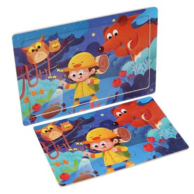 Wholesale 30 Piece Jigsaw Puzzle Children Multiple Themes Education Enlighten Wooden Puzzle Toy