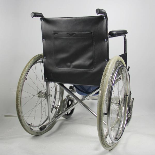 Two In One Multifunctional Folding Steel Wheelchair Commode Chair