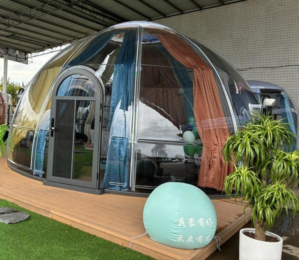 Dome Tent Resort Waterproof Dome Dessert Tent Luxury Double Dome House Clear Bubble Tent