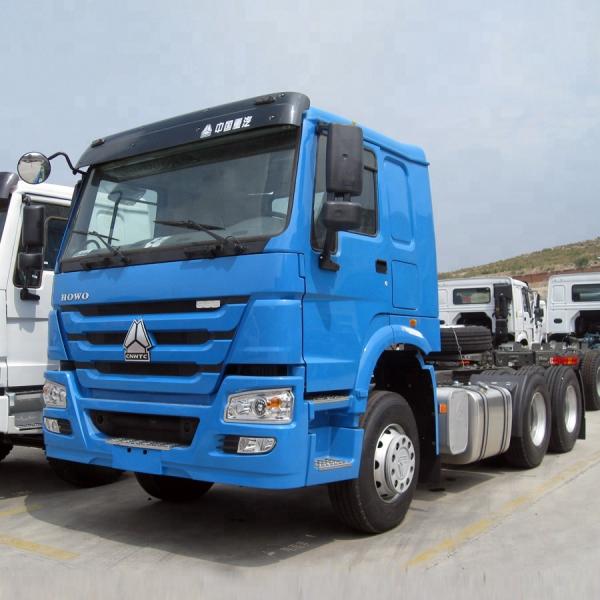 10 Wheels 371hp Euro 2 Engine Tractor Trailer Head SINOTRUK 6X4 For Export