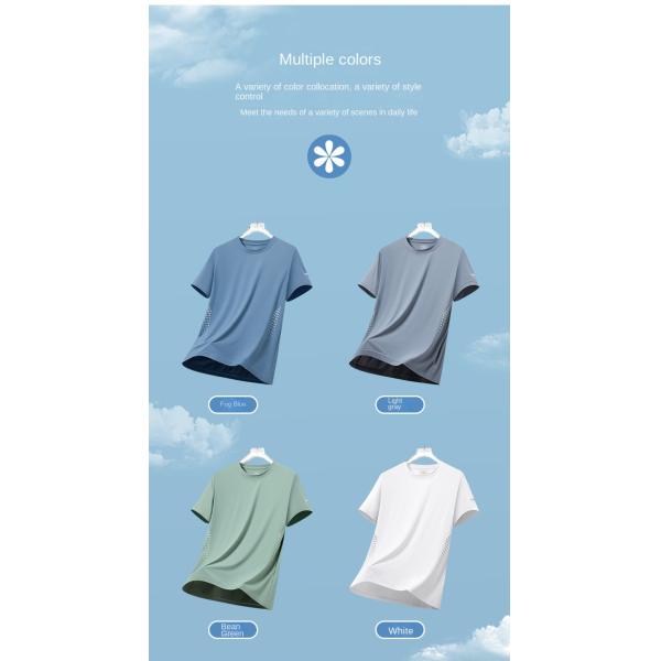 Sporty Style Custom Logo Polyester Spandex Oversized White T-shirts for Men