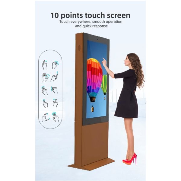 Various color 55 Inch Portable LCD Advertising Playing Equipment Billboard Outdoor Lcd Panel