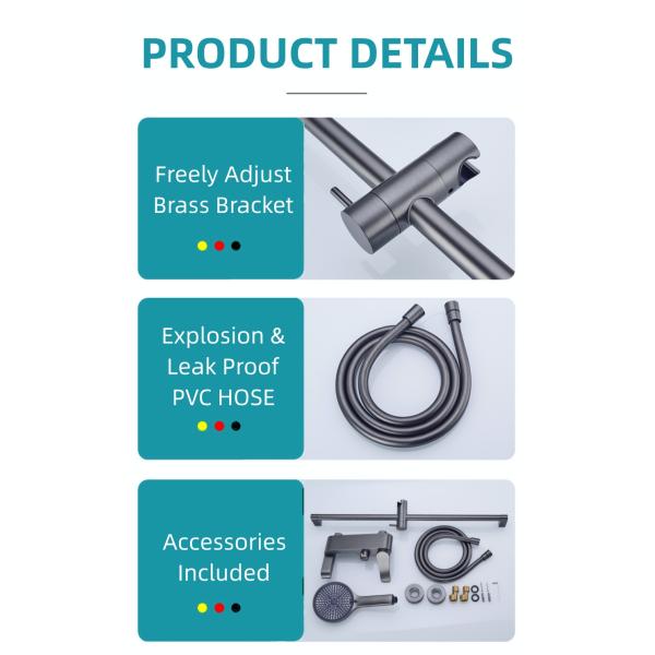 Hotel Grade Bathtub Exposed Wall Mount Shower Faucet External Mixer Shower