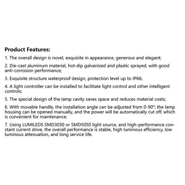 IP68 105lm/w LUXEON 3030 LED Outside Street Lights