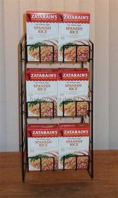 3 Layer Retail Gondola Shelving Supermarket Metal Wire Food Display Shelf Countertop