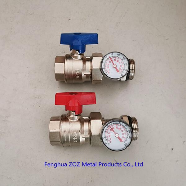 Stainless Steel Radiant Floor Heating Manifold with 1/2 PEX compression fittings