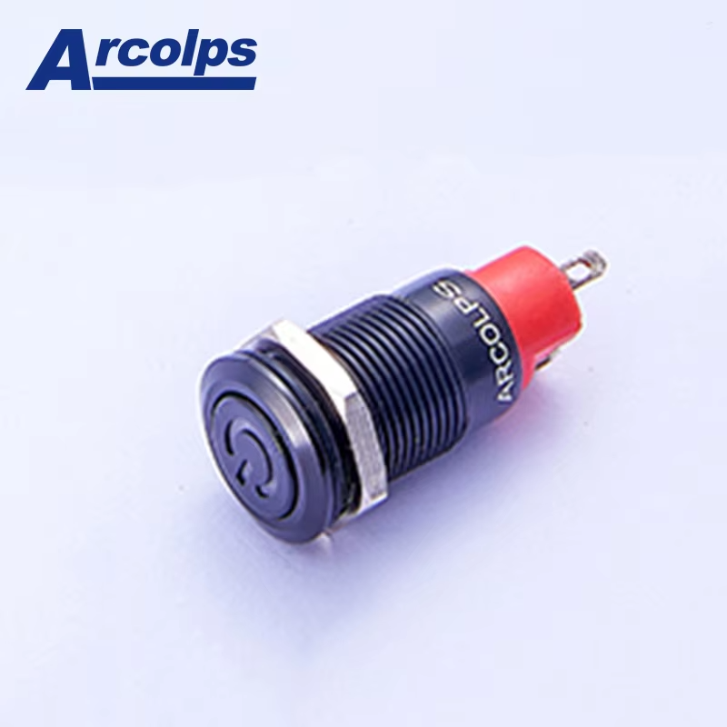 8mm Momentary Metal Push Button Switch Waterproof 2A Low Current