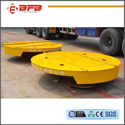 Plataforma giratória elétrica industrial de gerencio, carros Q235 moventes materiais lisos